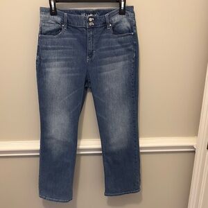 WHBM. Classic Blue Cropped Women's Jeans size 6